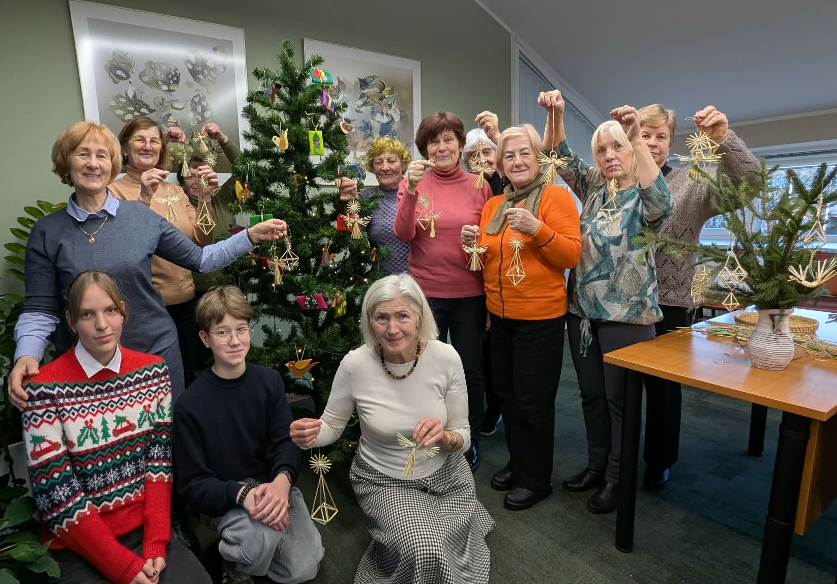 Šiaudinių sodų ir žaisliukų rišimo edukacija „Dangiški laiškai“