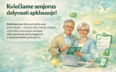 Lazdijų rajono Trečiojo amžiaus universitete atliekama apklausa, kurios tikslas – sužinoti, kaip klausytojai naudojasi informacinėmis technologijomis ir įvairiomis skaitmeninėmis paslaugomis kasdieniame gyvenime.