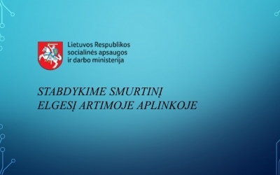 Stabdykime smurtinį elgesį artimoje aplinkoje