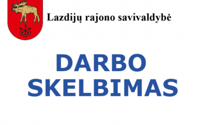 Lazdijų rajono savivaldybė Skelbia konkursą viešosios įstaigos Lazdijų švietimo centro direktoriaus pareigoms užimti Pareiginės algos koeficientas (pareiginės algos baziniais dydžiais) – 6,5-13,7. Direktorius atlieka funkcijas, nustatytas viešosios įstaigos Lazdijų švietimo centro direktoriaus pareigybės aprašyme, patvirtintame Lazdijų rajono savivaldybės mero 2018 m. balandžio 17 d. potvarkiu Nr. 7V-33. Kvalifikaciniai reikalavimai pretendentui: 1. turėti aukštąjį universitetinį ar jam lygiavertį išsilavin